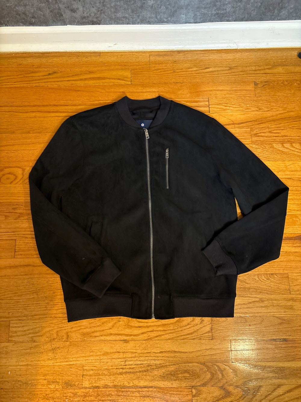 Ben Sherman Black Zip-Up Bomber Jacket